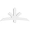 Ekena Millwork Davenport Architectural Grade PVC Gable Bracket, 72"W x 33"H x 6"D x 6"F, 11/12 Pitch GBP072X33X0606DAV00 - alternate 5